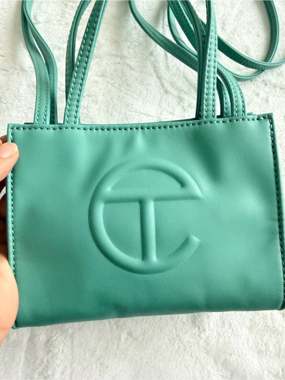 Telfar Small Mini Sage Shopping Bag